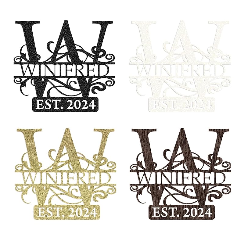 Custom Metal Signs | Last Name Sign | Split Letter Monogram Wall Decor | Custom Outdoor Signs | Personalized Wedding Gift | Housewarming Couples Gift | Outdoor Metal Sign | Metal Art-Ruum Studio Home