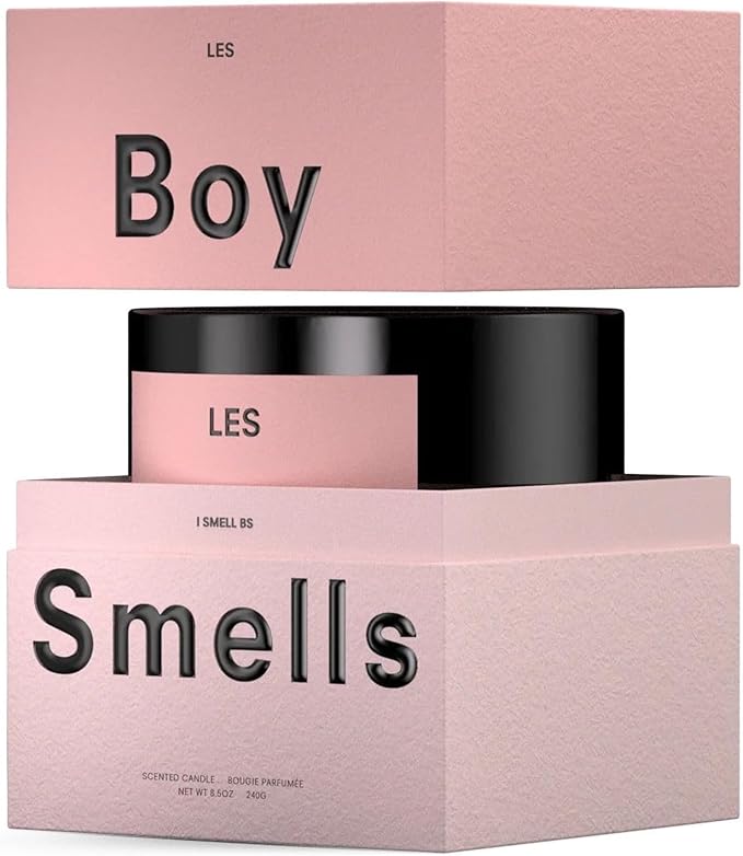Boy Smells Les Scented Candle for Men and Women, Coconut, Beeswax, & Soy Candle Blend, Aromatherapy Candles for Home, 8.5 oz Jar, 50 Hour Burn-Ruum Studio Home