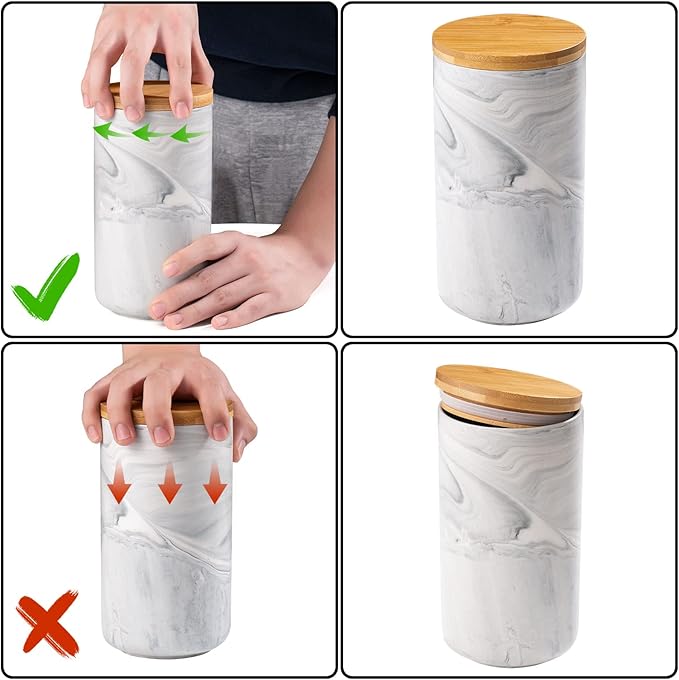 Yangbaga Coffee Canister with Airtight Lid, Ceramic Sugar Canisters Sets for the Kitchen, Food Storage Containers for Ground Coffee,Tea,Sugar,Spice-Ruum Studio Home