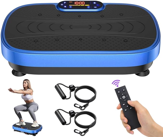 Vibration Plate Exercise Machine, Vibrating Plate Machine with Bluetooth for Lymphatic Drainage, Vibration Platform for Women Men Full Body Weight Loss-Ruum Studio Home