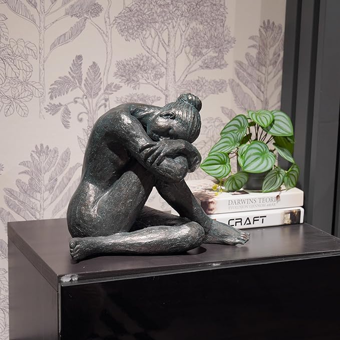 Guichifun Yoga Dancer Statue Home Decoration - Resin Sculpture Modern Creative Home Ballet Thinker Dancers Handicrafts Art Ware Home Décor Office Room Ornament Gifts 13.5 x 9.5 x 11.25 Inch-Ruum Studio Home