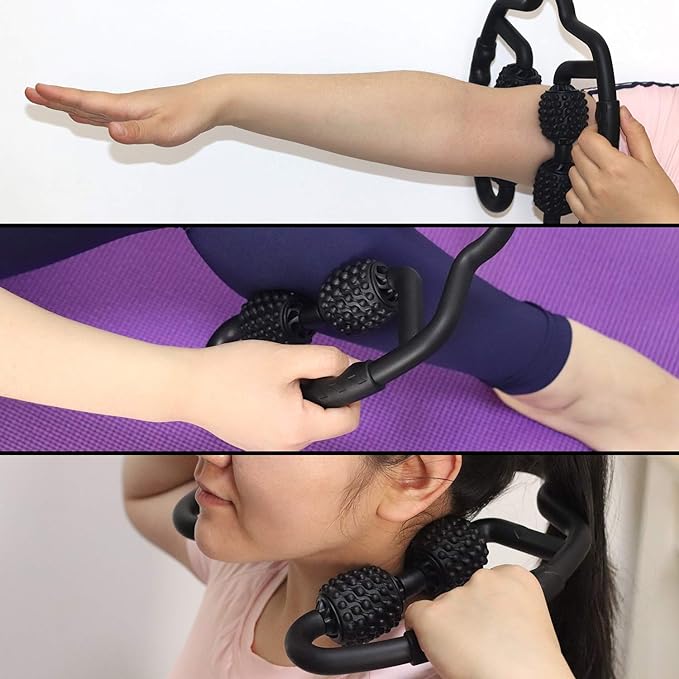Cellulite Massage Tool Deep Fascia Massager & Dimpled Skin Remover for Legs - Anti-Cellulite Roller Tech with Lymphatic Drainage, Smooth Skin & Pain Relief for Thighs & Buttocks Sculpting-Ruum Studio Home