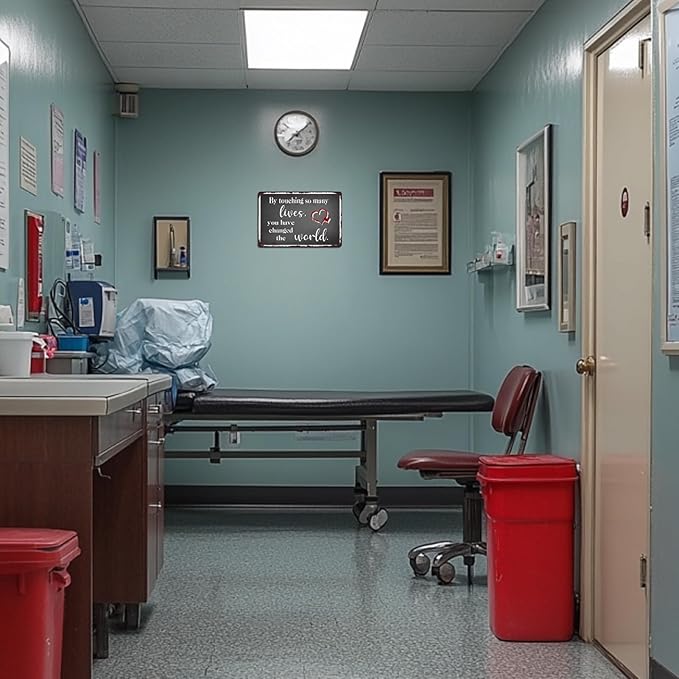 Nurse Retirement Gifts for Women, Nurses Practitioner Metal Tin Signs Home Decor Nursing School Graduation Happy Retirement Accessories Thank You Sign 8x12 Inch-Ruum Studio Home