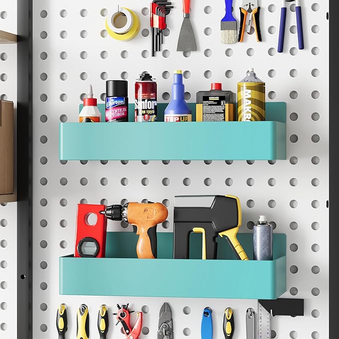 Magnetic Spice Rack for Refrigerator, Kitchen Organizer and Storage Shelf, Blue (4 Pack)…-Ruum Studio Home