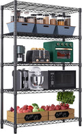 1750 lbs Steel Storage Shelving 5-Tier Utility Shelving Unit Steel Organizer Wire Rack for Home,Kitchen,Office,Garage, 1750 LBS Capacity 17.7" D x 47.2" W x 72.3" H-Ruum Studio Home