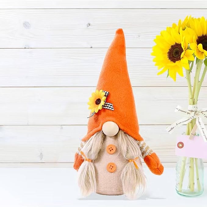 Gnomes Plush Decorations,Fall Decor Fall Gnome Plush Decoration for Home,Handmade Swedish Tomte Doll Mr and Mrs Scandinavian Gnomes,Fall Home Decor Thanksgiving Gnome Table Decorations,Girl-Ruum Studio Home