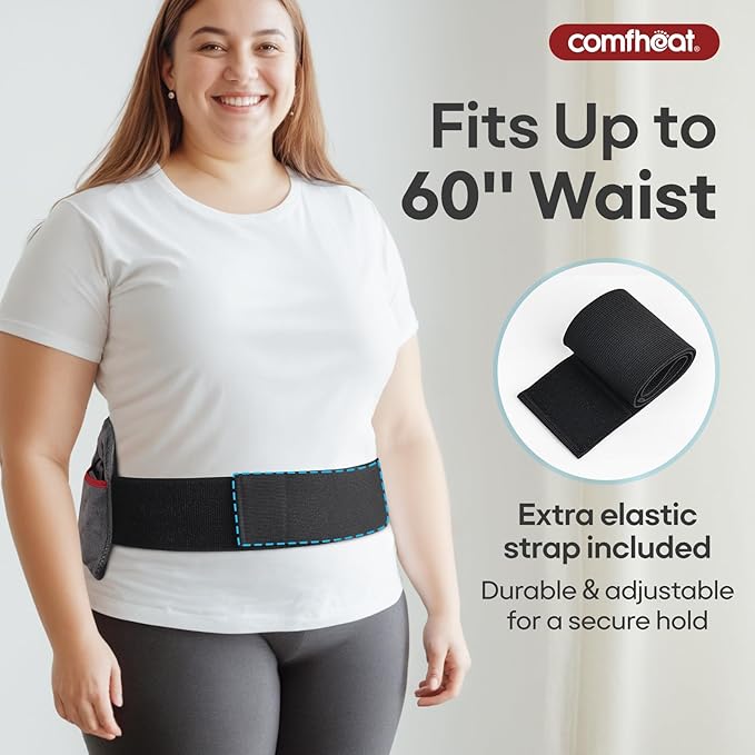 Portable Heating Pad for Back Pain Relief, Upgraded Cordless Lower Back Heat Pads Wearable 10000mAh Battery Powered, Hot Compress, Extra Large 60", Gift for Women Men, Fit Size S/M/L/XL-Ruum Studio Home