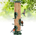 FEED GARDEN Metal Tube Bird Feeders for Outdoors Hanging, 6-Port Bird Feeder for Outside, Finch Feeders for Outside, Squirrel Proof Bird Feeders with Heavy Duty Metal Lid, Chew-Proof-Ruum Studio Home
