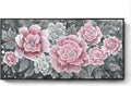 Large Pink Wall Art for Living Room- Pink and Black Peony Floral Canvas Wall Art Modern Framed Moody Black and White Wall Picture Flower Artwork Decor for Bedroom Dining Room Office 48x24-Ruum Studio Home