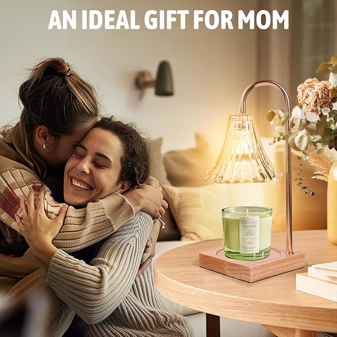 GEEZO Fragrance Candle Warmer Lamp，Electric Candle Warmer with Timer & Dimmer，Mom Christmas Birthday Gifts for Women, House Warming Gifts New Home Bedroom Decor-Ruum Studio Home