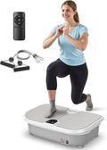 FEIERDUN Vibration Plate Exercise Machine, 400 LBS Capacity Vibration Plate for Lymphatic Drainage, Max Space for Whole-Body Workout & Relaxation at Home-Ruum Studio Home