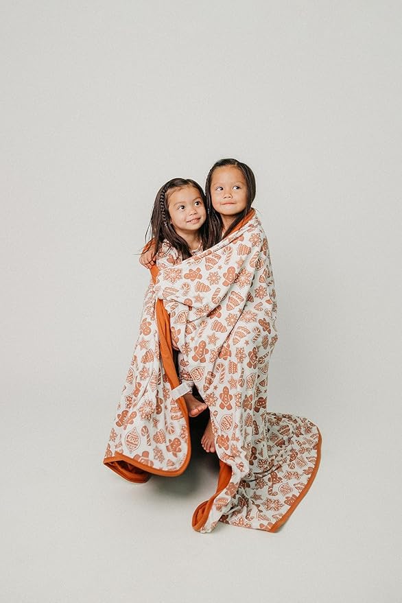 Copper Pearl Jumbo Premium Knit 3 Layer Stretchy Throw Blanket 'Gingerbread'-Ruum Studio Home