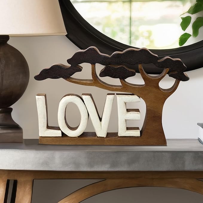 Decozen Gifts for Mom - Wooden Love Letters Sculpture - Mother's Day Birthday Gifts, Home, Office, Living Room, Shelf, Fireplace, Farmhouse, Tabletop, Boho and Mantle Decor - Mothers Day Decorations-Ruum Studio Home