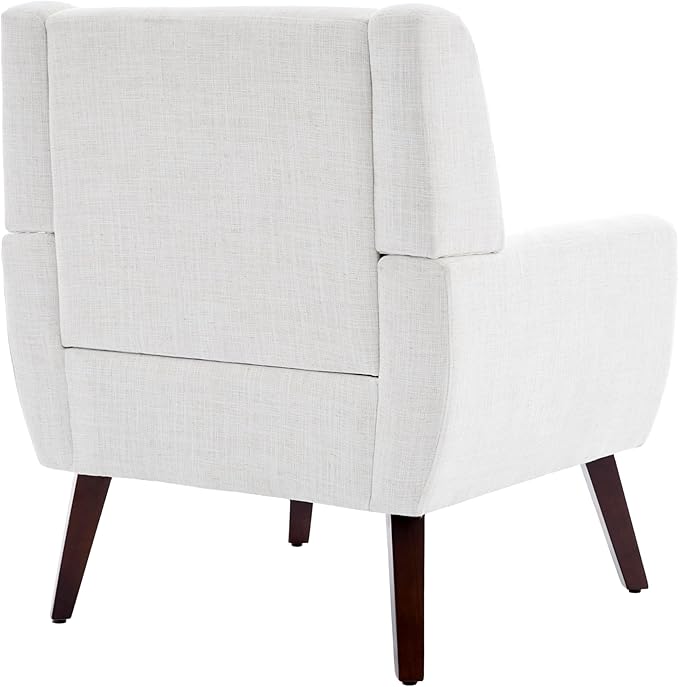 UIXE Accent Chairs Set of 2, Fabric Upholstered Armchair for Living Room, Comfy Arm Chair Single Sofa Bedroom Side Reading Seat - Flax Beige-Ruum Studio Home
