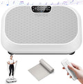 Vibration Plate Exercise Machine Weight Loss, Full Body Shaker Workout Vibration Plates Lymphatic Drainage, Stand Shake Vibrating Plate for Women Men 450 Lbs Capacity Fitness Platform-Ruum Studio Home