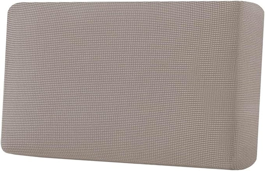 H.VERSAILTEX Super Stretch Individual Seat Cushion Covers Sofa Covers Couch Cushion Covers Slipcover Sets Thick Jacquard Textured Twill Fabric (1 Piece Loveseat Cushion Cover, Taupe)-Ruum Studio Home