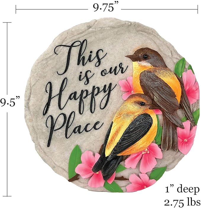 Spoontiques - Garden Décor - No Place Like Home Stepping Stone - Decorative Stone for Garden-Ruum Studio Home