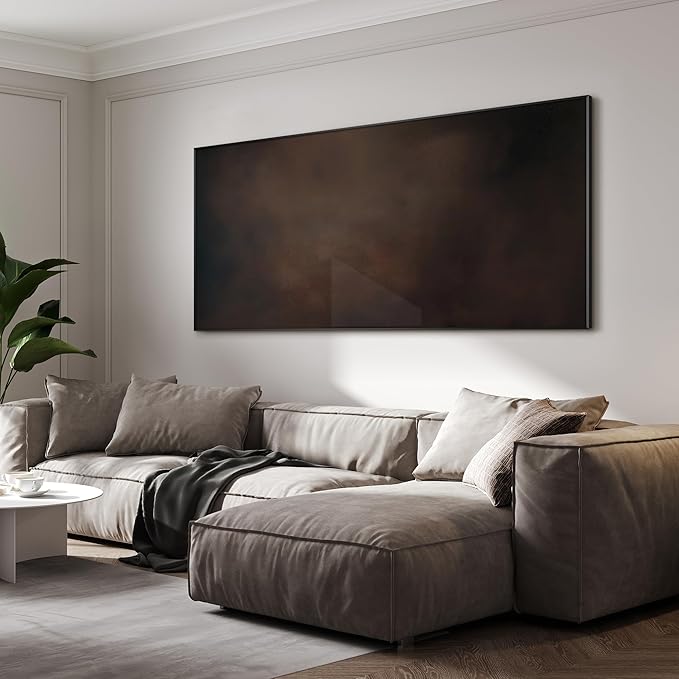SIGNWIN 24"x46" Extra Large Framed Wall Art Dark Brown Abstract Moody Illustration for Home Living Room Bedroom Decor (Frame Assembly Required)-Ruum Studio Home