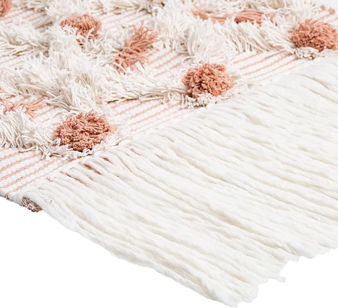 Mark&Day Wall Art, Unterweitersdorf Bohemian Farmhouse White Macrame Tapestry Wall Hanging for Living Room, Bedroom, Office or Kitchen (22"H x 14"W)-Ruum Studio Home