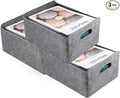 Welaxy Storage Baskets Collapsible Felt Storage bin Foldable Shelf Drawers Organizers for Kids Pet Toys magazine Books Clothes Closet Cabinet decluttering (Charcoal x 3)-Ruum Studio Home