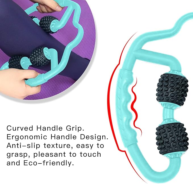 Cellulite Massage Tool Deep Fascia Massager & Dimpled Skin Remover for Legs - Anti-Cellulite Roller Tech with Lymphatic Drainage, Smooth Skin & Pain Relief for Thighs & Buttocks Sculpting-Ruum Studio Home