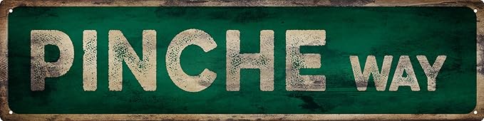 Vintage Tin Sign Retro Metal Pinche Way Signs Stylish Wall Art Plaques for Home Decor Bathroom Kitchen House and Gothic Wall Decor or as a Unique Poster 16x4 in-Ruum Studio Home