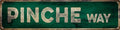 Vintage Tin Sign Retro Metal Pinche Way Signs Stylish Wall Art Plaques for Home Decor Bathroom Kitchen House and Gothic Wall Decor or as a Unique Poster 16x4 in-Ruum Studio Home