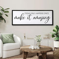 Today Only Happens Once Make It Amazing Framed Wall Art, 40''×15'' Rustic Religious Christian Lords Prayer Sign for God Jesus Christ Prayer, Horizontal Holy Inspirational Catholic Scripture Decor-Ruum Studio Home