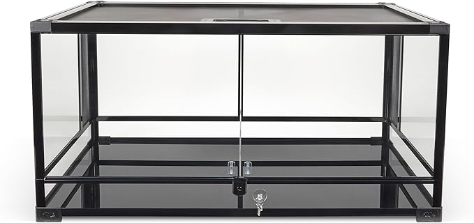 Zilla QuickBuild Reptile 40 Gallon Glass Terrarium Habitat with Swing Door For Geckos, Snakes, Lizards, Frogs, Turtles, and Tortoises, 36" x 18" x 18"-Ruum Studio Home