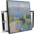 Color harmony mountain scenery blue sky lake wall painting suitable for living room natural scenery painting suitable for bedroom home decoration-Ruum Studio Home