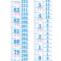 Tatuo Growth Chart Wall Labels Height Indicator Tape Ruler Growth Chart Decor Height Indicator Adhesive Ruler for Home Room Measuring(Blue)-Ruum Studio Home
