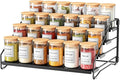 RCHYFEED Spice Rack Organizer for Cabinet Pantry,4 Tier Spice Rack Countertop, Depth Adjustable Spice Organization for Cabinet,Tierd Seasoning Organizer for Cabinet(Black, 1Pack)-Ruum Studio Home