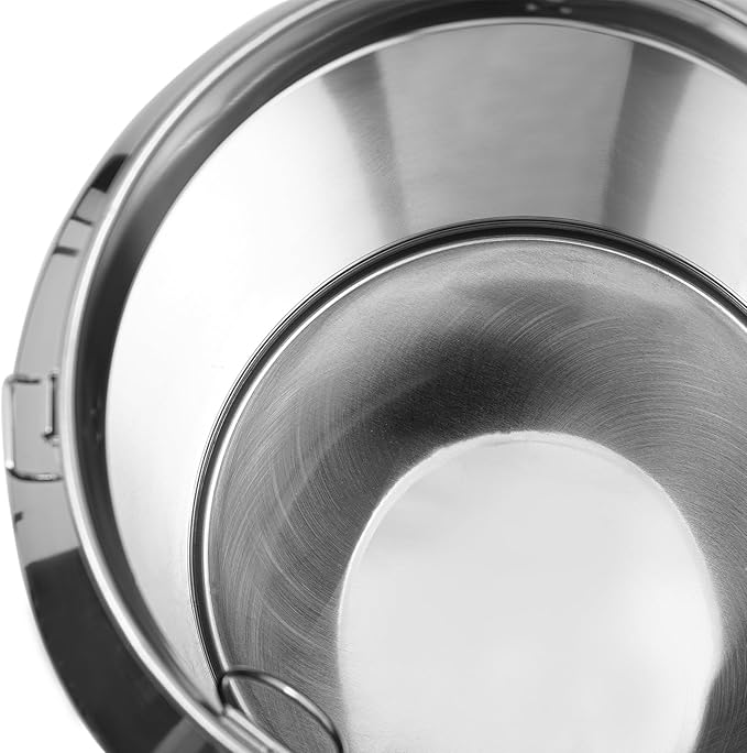 Stainless Steel Milk Can, 304 Stainless Steel Pail 23Gal Milk Can with Sealed Lid, 88L Hanging Lid Metal Milk Jug Bucket for Oil Tea Wine