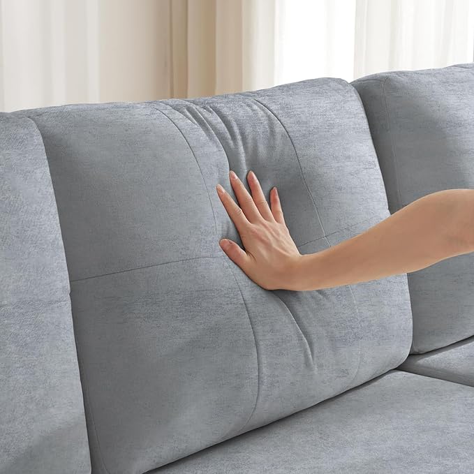 Waxberry Sectional Sofa Couch, Pull Out Couch Sleeper Sofa Bed with Storage for Living Room, Reversible Chaise, Side Pockets & Dual USB/Type-C Ports, Grey-Ruum Studio Home