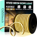 GZBtech Flexible LED Neon Rope Lights 100FT,AC 110-120V Waterproof Strip Light, 120 LEDs/M Cuttable Connectable Neon Lighting for Indoor Outdoor Home Decor/Commercial Building Use-Warm White 30M-Ruum Studio Home