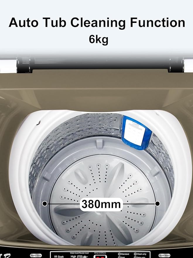 17.7 lbs Full Automatic Washing Machine with LED Display Compact Washing Machine with Drain Dump, 10 Wash Programs and 8 Water Levels Ideal for Dorms, Apartments, RV, Gold, KB03 GOLD6-3-Ruum Studio Home