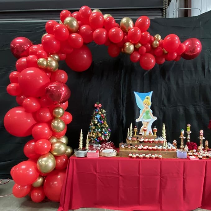 130pcs Red Balloons Different Sizes 18" 12" 10" 5" Party Latex Balloons for Valentine's Day Birthday Christmas Baby Shower Wedding Anniversary Party Decorations-Ruum Studio Home