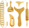 AiRelax 6 in 1 Wood Therapy Massage Tools,Lymphatic Drainage Massager Maderoterapia Kit Colombiana for Body Shaping,Body Sculpting Massage kit Tools-Ruum Studio Home