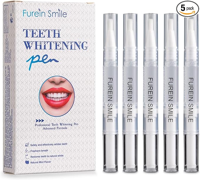 Teeth Whitening Pen 5 Pens 50+ Whitening Treatments -Removes Years of Stains 35% Carbamide Peroxide Tooth Whitener Brush Gel Pen-Ruum Studio Home
