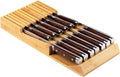 Bamboo Kitchen Drawer Knife Block, In drawer Knife Holder, Knife Drawer Organizer fit for 13 knives-Ruum Studio Home