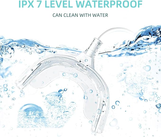 Teeth Whitening Accelerator Light, 32x Blue LED Light Mouth Tray Teeth Whitening Enhancer Light Trays Connected with iPhone/Android/USB for Home Use-Ruum Studio Home