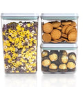 Pop Top Food Storage Containers, 3-Piece Pantry Containers with Lids Airtight, BPA Free Pop Containers for Food Storage, 2 * 1.3Qt+2.9Qt-Ruum Studio Home