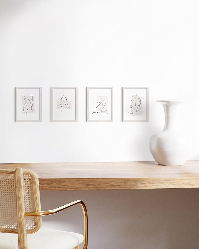 HAUS AND HUES Standalone White Oak Frame Set of 4-5x7-Ruum Studio Home
