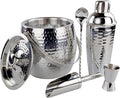 BREKX Insulated Ice Bucket for Cocktail Bar with Drink Shaker 5-Piece Cocktail Set for Parties with Lid and Scoop - Bartender Accessories, Bartending Kit for Home Bar or Gifting-Ruum Studio Home