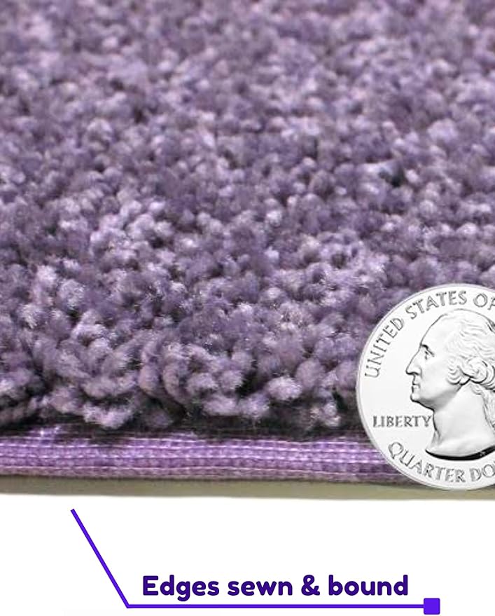 KOECKRITZ Soft and Colorful Kids Classroom Area Rugs (Passes Flammability Pill Test) Many Sizes and Bright Colors to Select from (4' Round, Lavender)-Ruum Studio Home