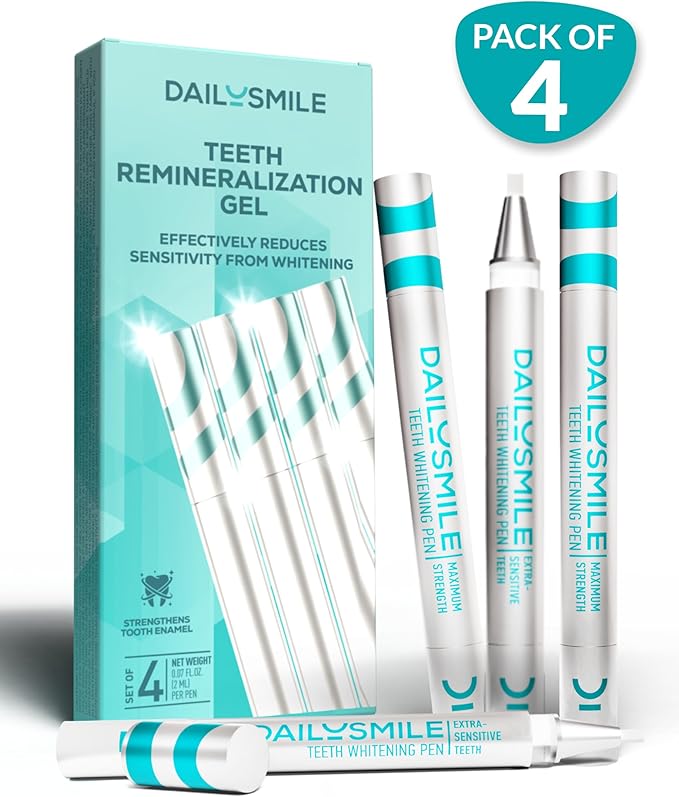 Teeth Whitening Pen, Gentle Teeth Whitening Gel for Sensitive Teeth, Tooth Whitener Kit, Effective Whitening Gel for Tooth Stains, Natural Instant Smile Whitening, Bright White Teeth-04 PK-Ruum Studio Home
