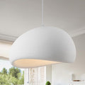 15.7in Wabi Sabi Pendant Lights Kitchen Island Lighting Fixture Ceiling Mount White Modern Japanese Lamp Japandi Chandelier for Dining Living Room Hallway Bedroom Restaurant Hanging Lamp-Ruum Studio Home