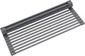 Kraus Multipurpose Over-Sink Roll-Up Dish Drying Rack, Colander and Trivet in Dark Grey, KRM-10DG-Ruum Studio Home