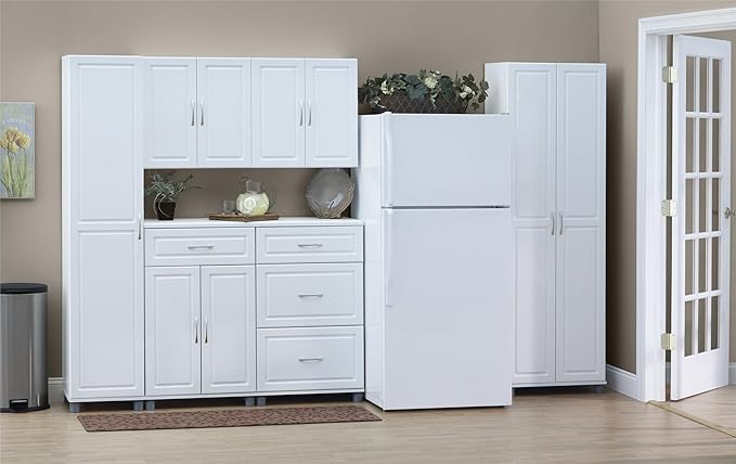 SystemBuild Evolution Kendall 24" Utility Storage Cabinet - White-Ruum Studio Home