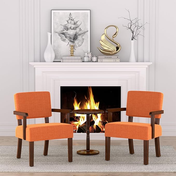 Accent Chair, Living Room Chairs Oversized with Soft Seat and Armrests for Dinning, Bedroom, Reading and Waiting Rooms-Ruum Studio Home